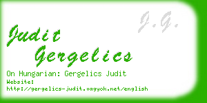 judit gergelics business card